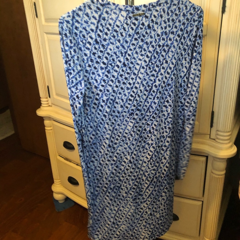 Michael Kors Long Sleeve Dress - Tie Dye Blue - Picture 4 of 5